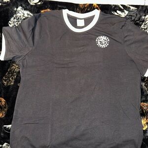 Gymshark Black Tee with White Trim